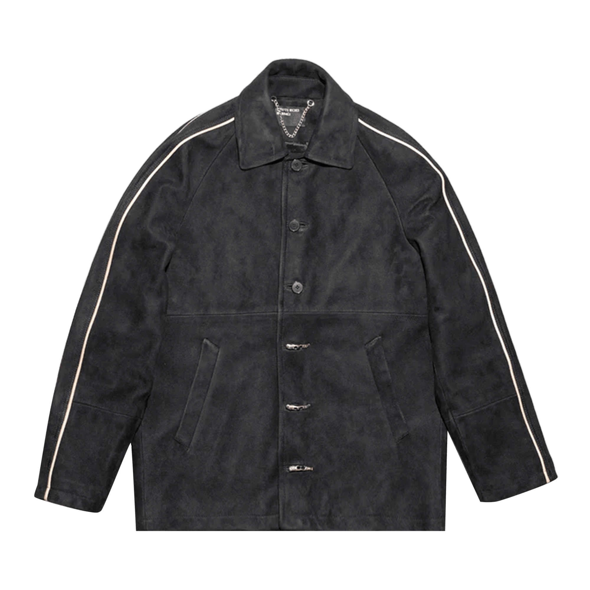 Enfants Riches Déprimés Suede Académie Jacket 'Black/Ivory'