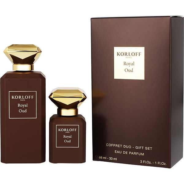 Korloff Royal Oud Eau De Parfum Spray 3 oz & Eau De Parfum Spray 1 oz - Үнэртэй ус