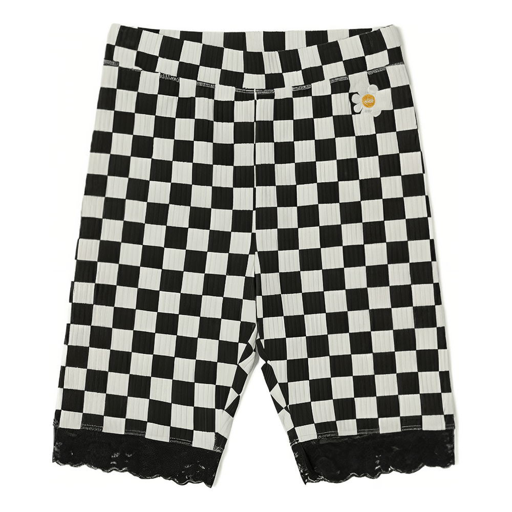 (WMNS) Vans Oversized Floral Legging Shorts 'Black' VN00074SBLK