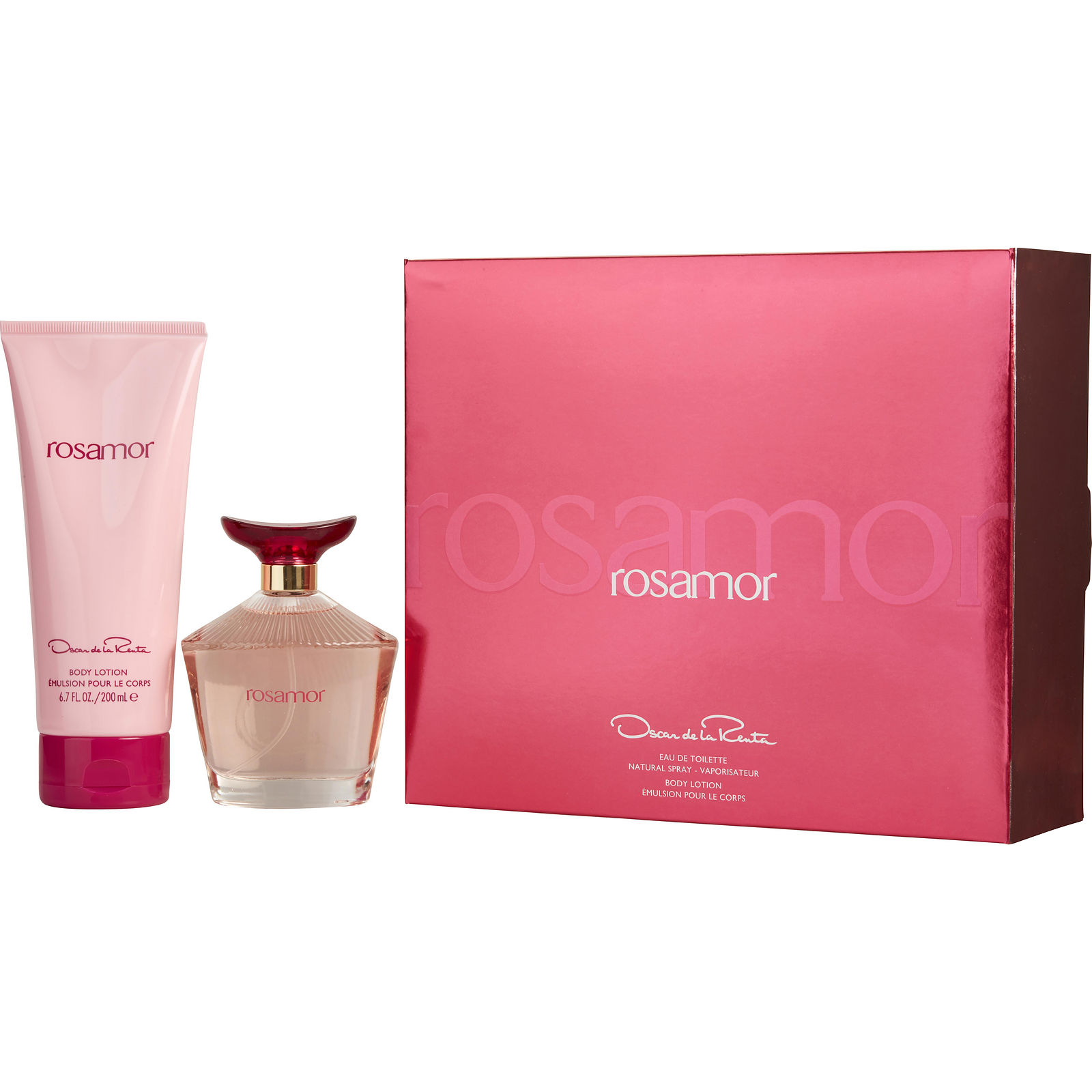 Oscar De La Renta Rosamor Eau De Toilette Spray 3.4 oz & Body Lotion 6.7 oz - Үнэртэй ус