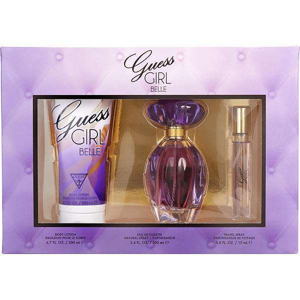 Guess Girl Belle Eau De Toilette Spray 3.4 oz &amp; Body Lotion 6.7 &amp; Eau De Toilette Spray 0.5 oz - Үнэртэй ус