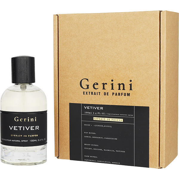 Gerini Vetiver Extrait De Parfum Spray 3.4 oz - Үнэртэй ус