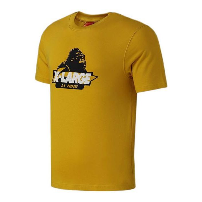 Li-Ning x Xlarge Crossover Printing Short Sleeve Yellow AHSN951-3