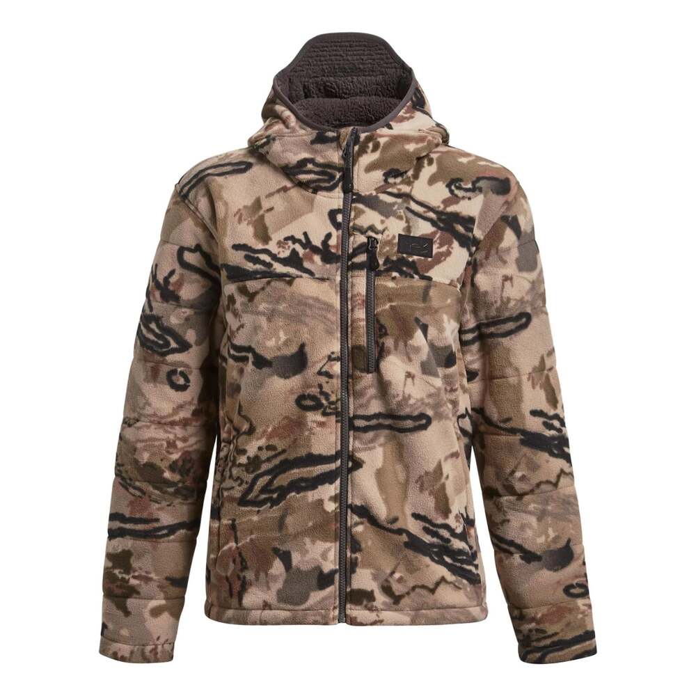 (WMNS) Under Armour Whitetail Rut Windproof Jacket 'Tan Black' 1378819-989