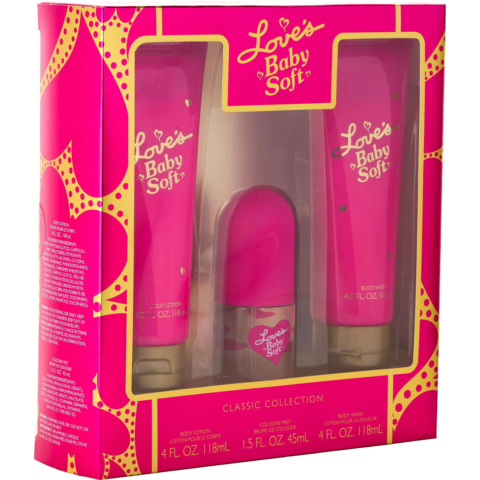 Dana Loves Baby Soft Cologne Body Mist 1.5 oz & Body Lotion 4 oz & Body Wash 4 oz - Үнэртэй ус