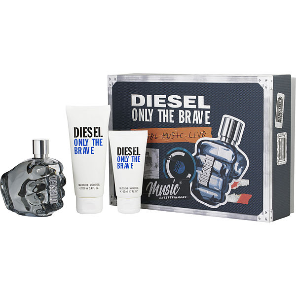 Diesel Only The Brave Eau De Toilette Spray 4.2 oz & Shower Gel 3.4 oz & Shower Gel 1.7 oz - Үнэртэй ус