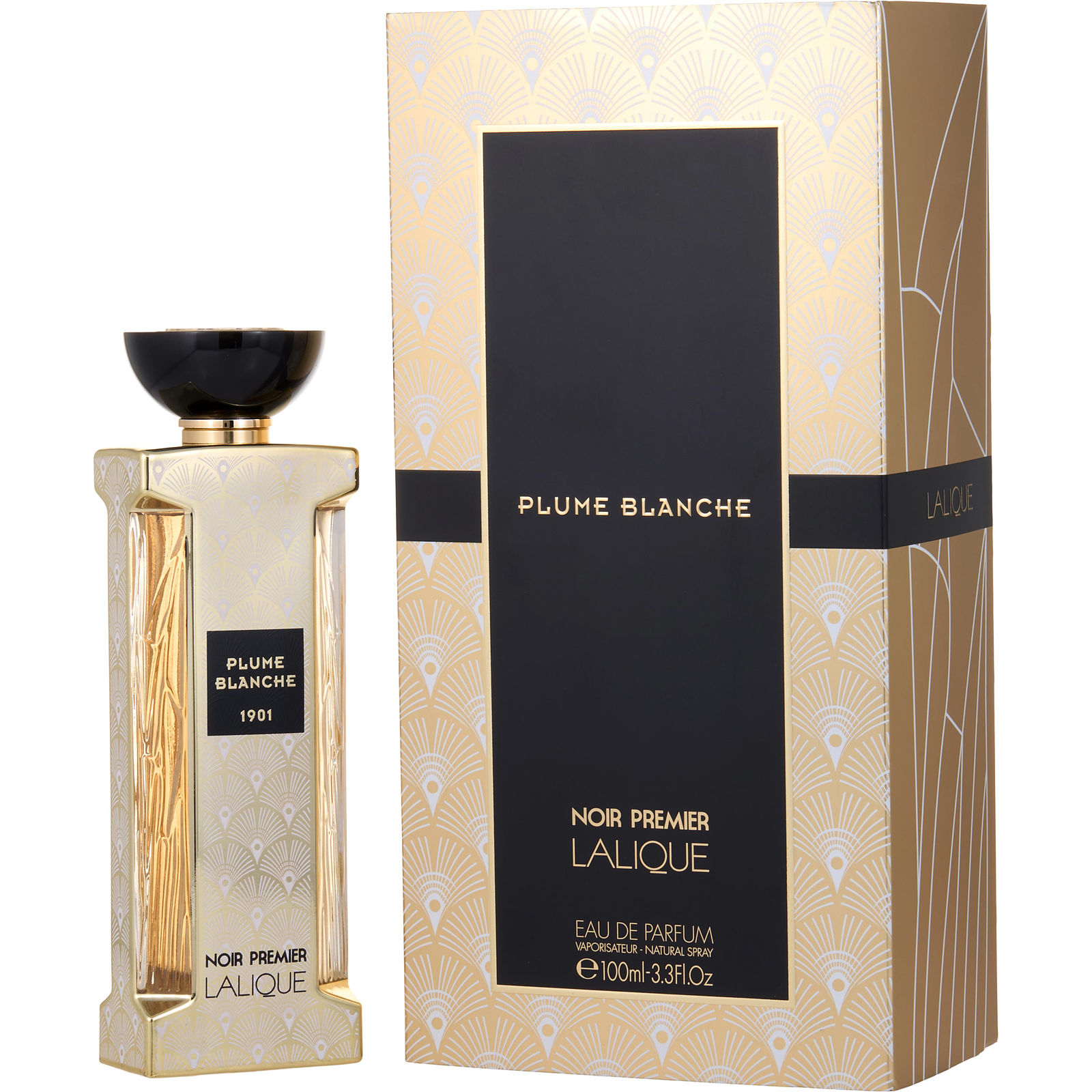 Lalique Noir Premier Plume Blanche 1901 Eau De Parfum Spray 3.3 oz - Үнэртэй ус