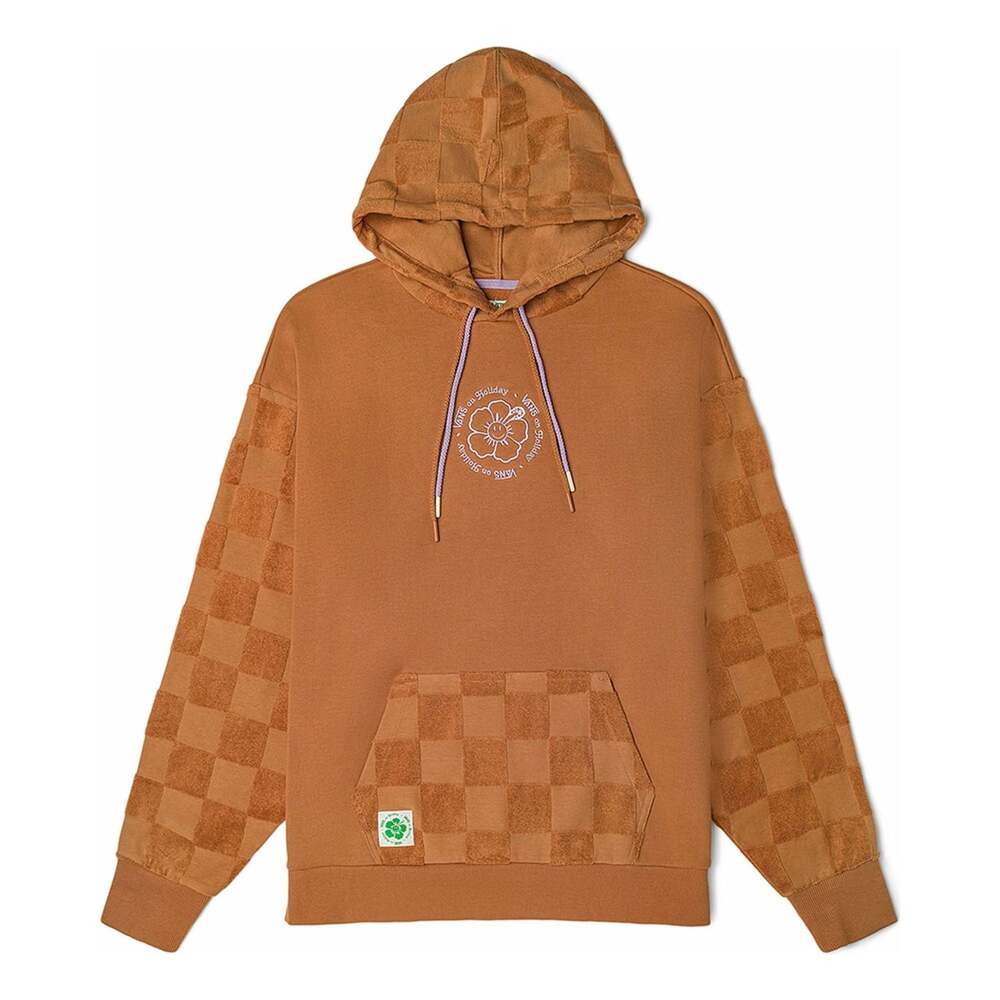 (WMNS) Vans X EM on Holiday Pullover Hoodie 'Brown' VN0A7YKNYLY