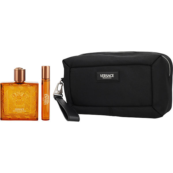 Gianni Versace Versace Eros Najim Parfum Spray 3.4 oz &amp; Parfum Spray 0.34 oz &amp; Bag - Үнэртэй ус