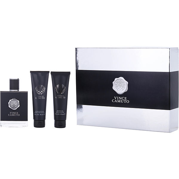 Vince Camuto Man Set-Eau De Toilette Spray 3.4 oz &amp; Aftershave Balm 3 oz &amp; Shower Gel 3 oz - Үнэртэй ус