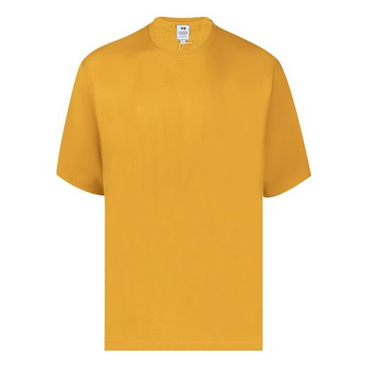 Men's Y-3 SS21 Classic Offset Logo Short Sleeve Yellow GV4188
