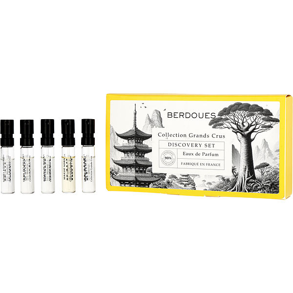 Berdoues Collection Grands Crus Variety Discovery Set With Assam Of India &amp; Maasai Mara &amp; Mathahari Di Bali &amp; Selva Do Brazil &amp; Somei Yoshino And All Are Eau De Parfum Spray Vials - Үнэртэй ус