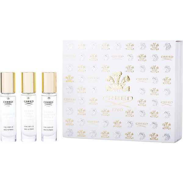 Creed Variety 3 Piece Mens Variety: Aventus & Green Irish Tweed & Silver Mountain Water And All Are Eau De Parfum Spray 0.33 oz Minis - Үнэртэй ус