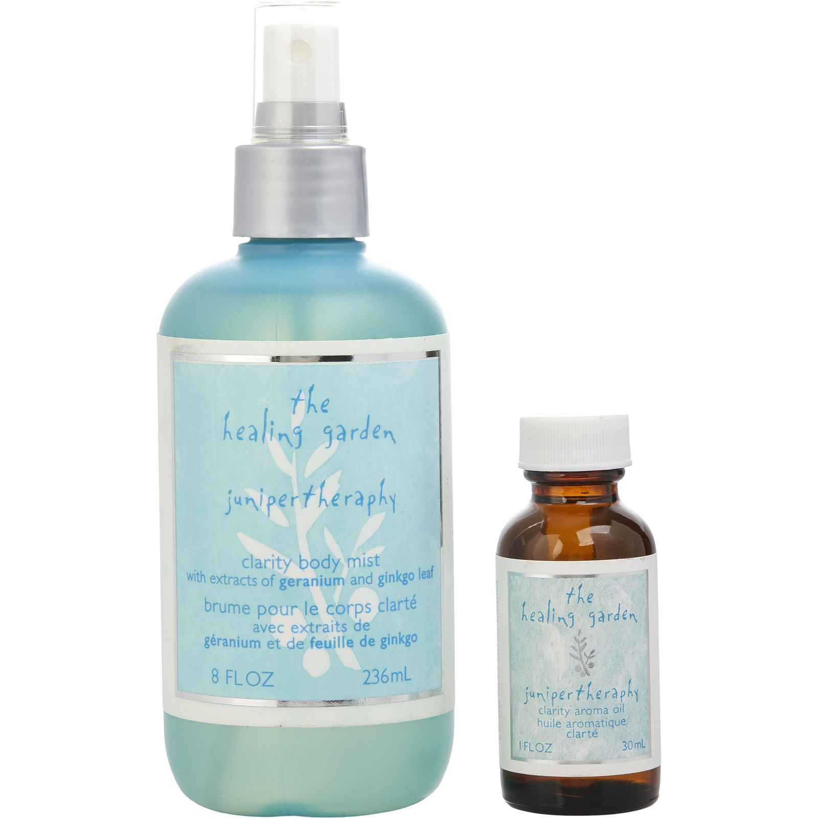 Coty Healing Garden Variety 2 Piece Set Juniper Clarity Body Mist 8 oz & Clarity Aroma 1 oz - Үнэртэй ус