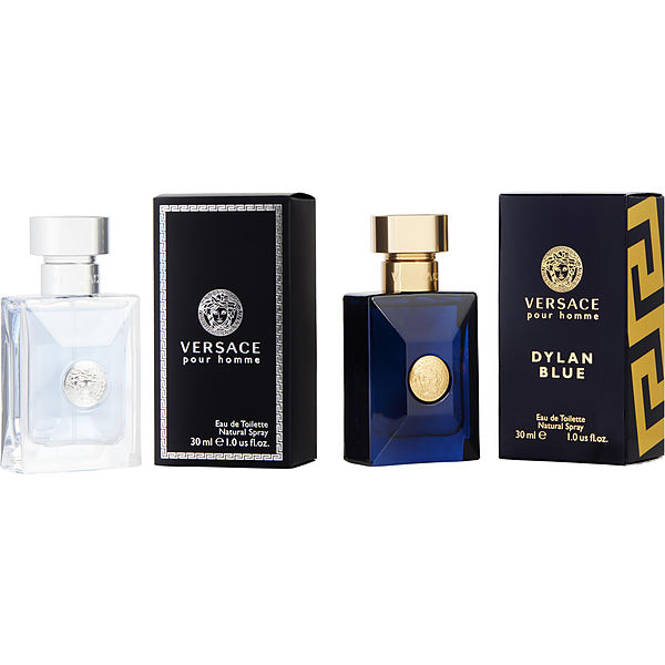 Gianni Versace Versace Variety 2 Piece Mens Variety With Versace Pour Homme & Versace Dylan Blue And Both Are Eau De Toilette Spray 1 oz - Үнэртэй ус