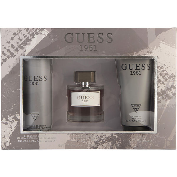 Guess 1981 Eau De Toilette Spray 3.4 oz & Shower Gel 6.7 oz & Body Spray 6 oz - Үнэртэй ус