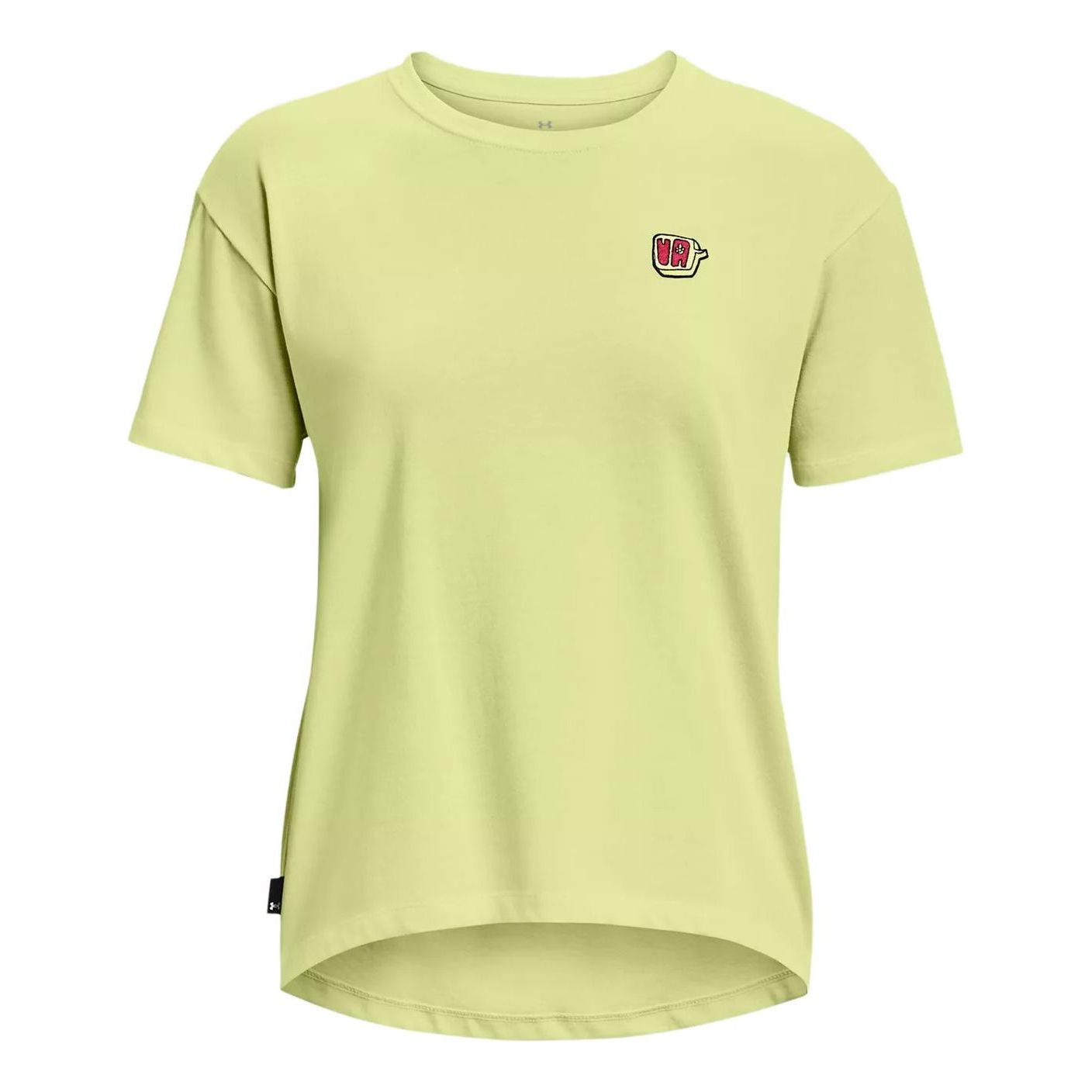 (WMNS) Under Armour Heavyweight Graphic T-shirt 'Yellow' 1376743-391