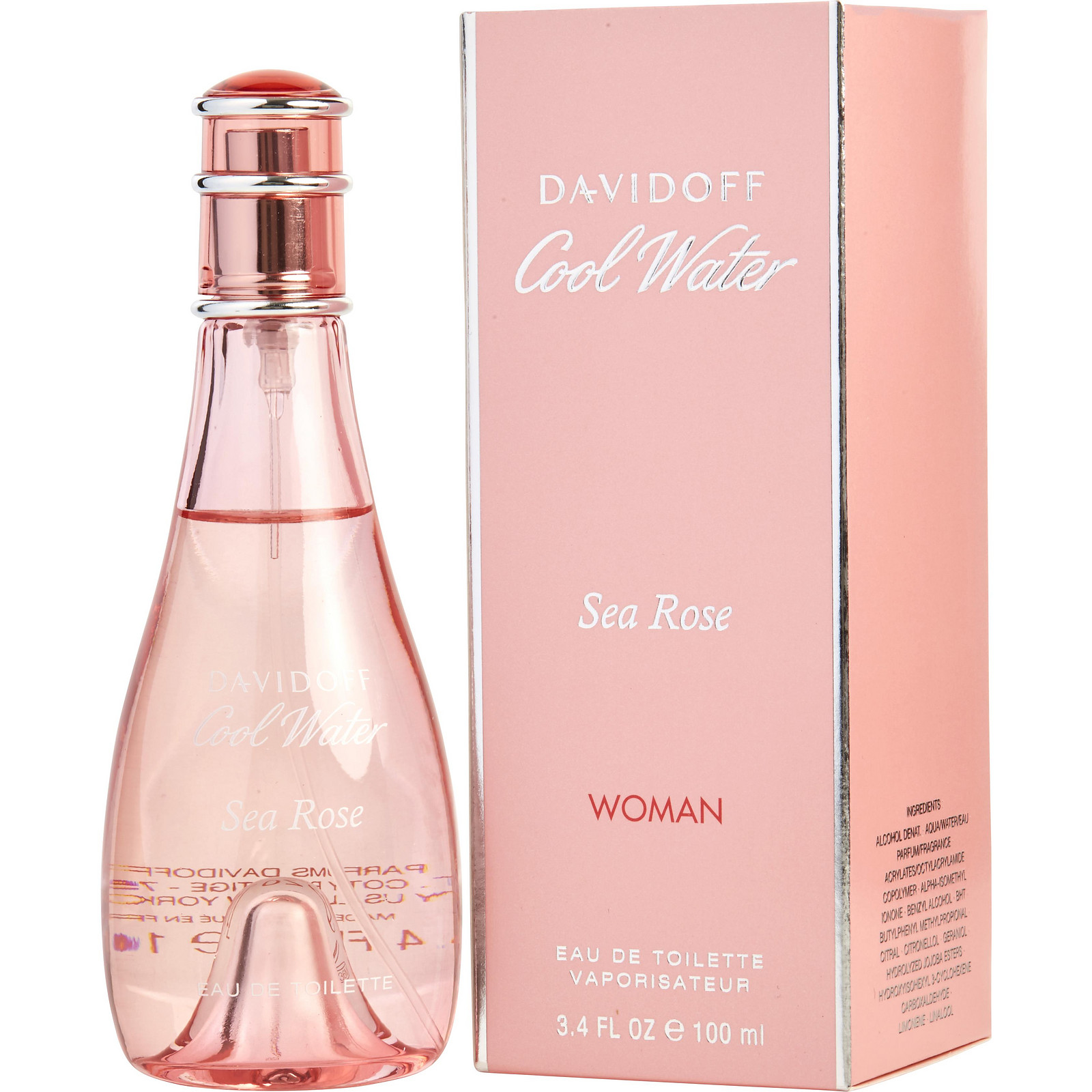 Davidoff Cool Water Sea Rose Eau De Toilette Spray 3.4 oz - Үнэртэй ус