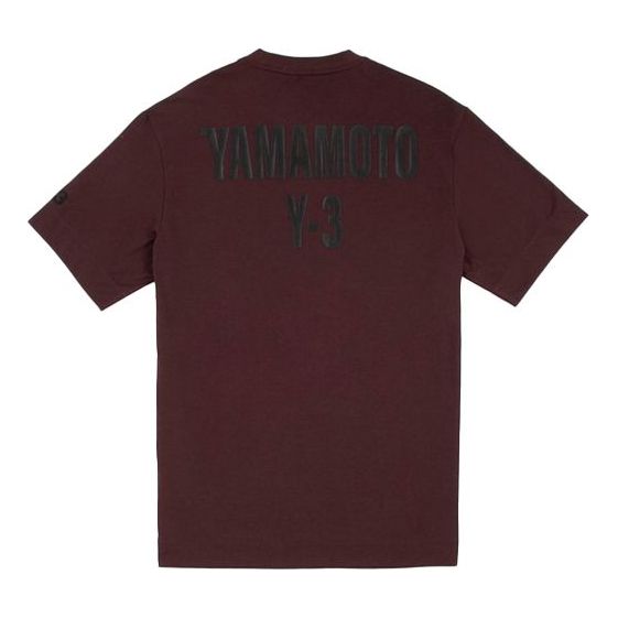 Y-3 Back Logo Round Neck Short Sleeve Unisex Red GK4361