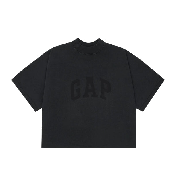 Yeezy Gap Engineered by Balenciaga SS22 Dove No Seam Washed T-Shirt 'Black' 473112-00