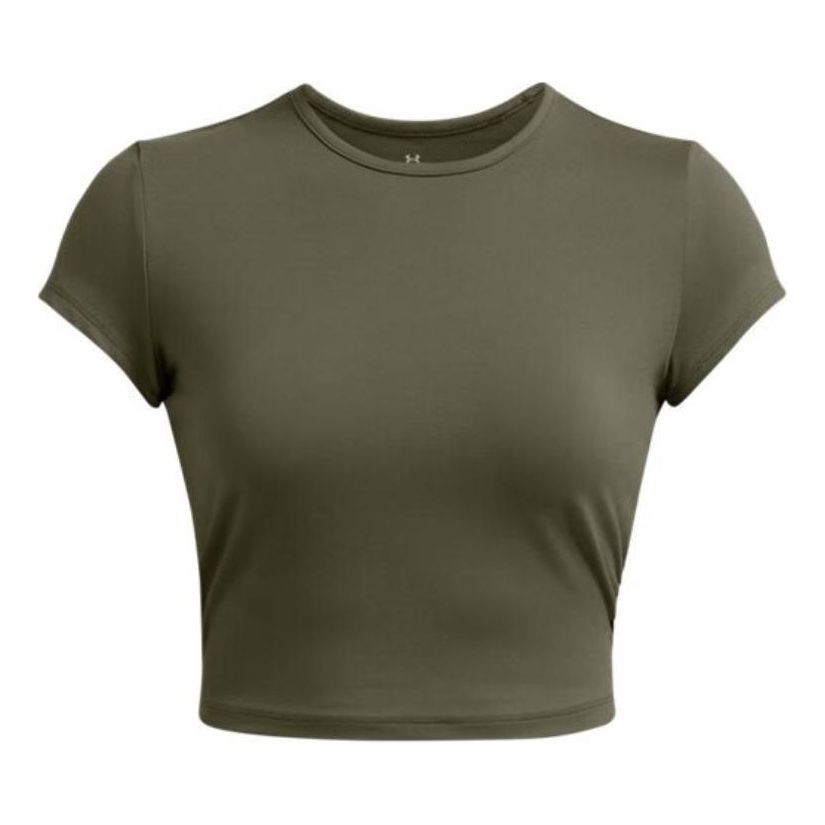 (WMNS) Under Armour Meridian Baby T-shirt 'Olive Green' 1387729-390