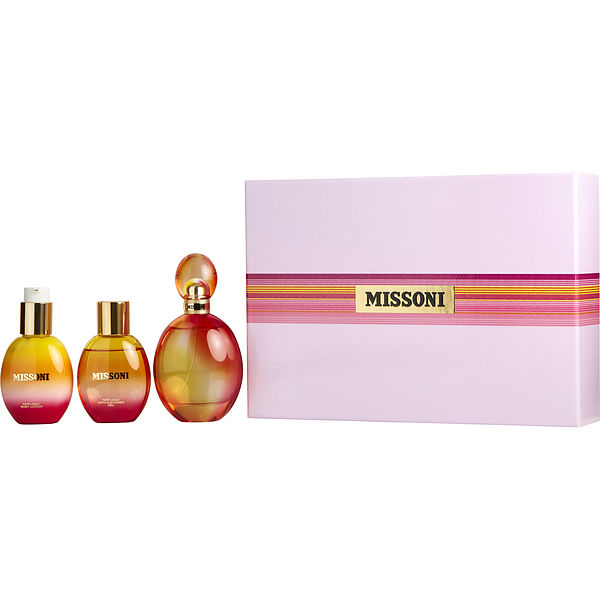 Missoni Eau De Toilette Spray 3.4 oz & Body Lotion 3.4 oz & Bath And Shower Gel 3.4 oz - Үнэртэй ус