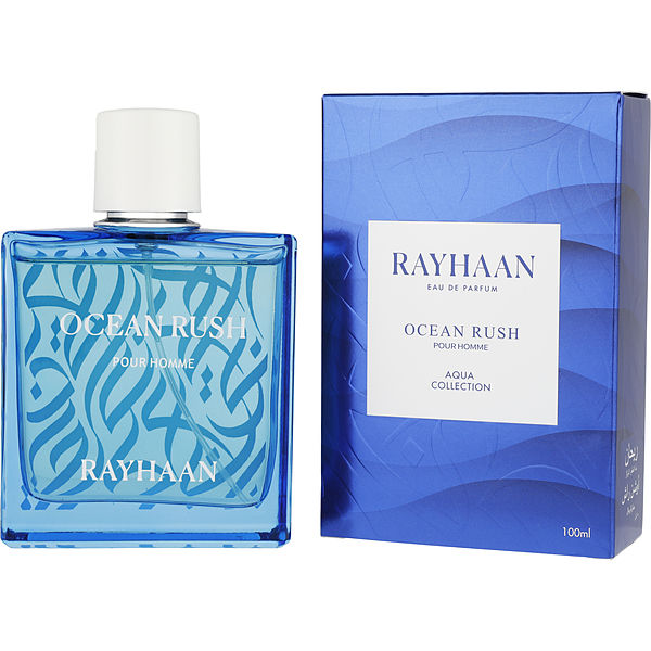 Rayhaan Ocean Rush Eau De Parfum Spray (Aqua Collection) 3.4 oz - Үнэртэй ус