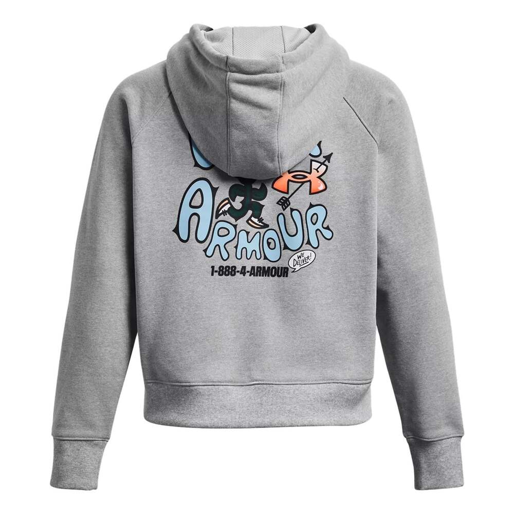 (WMNS) Under Armour Heavyweight Terry Rose Hoodie 'Grey' 1379834-011