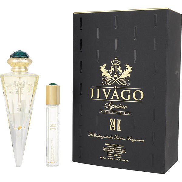 Jivago 24k Eau De Parfum Spray 2 oz & Eau De Parfum Rollerball 0.33 oz - Үнэртэй ус