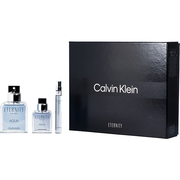 Calvin Klein Eternity Aqua Eau De Toilette Spray 3.4 oz & Eau De Toilette Spray 1 oz & Eau De Toilette Spray 0.33 oz Mini - Үнэртэй ус