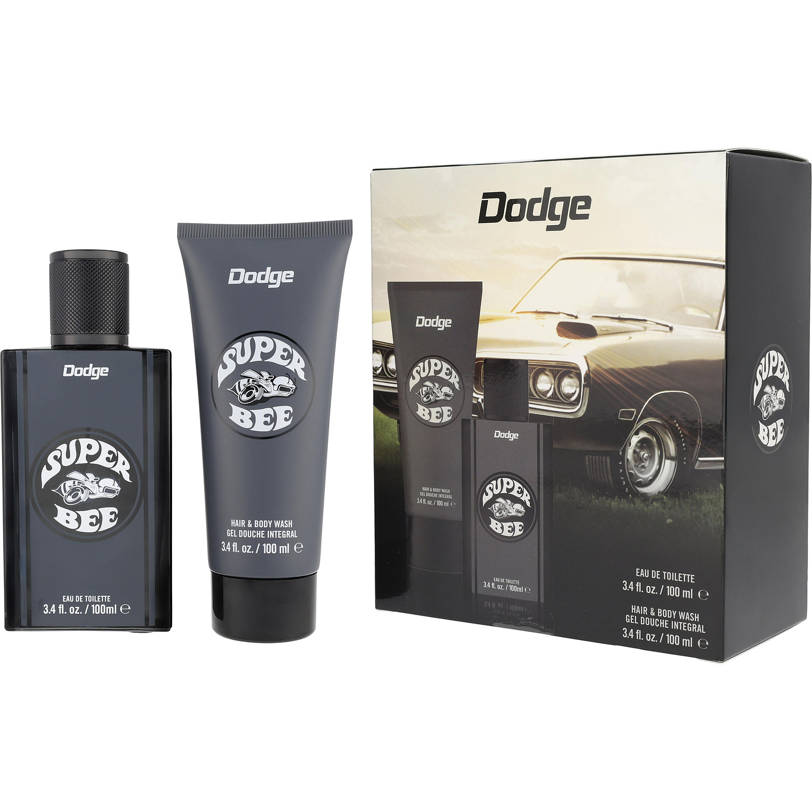 Dodge Sueprbee Eau De Toilette Spray 3.4 oz & Hair & Body Wash 3.4 oz - Үнэртэй ус