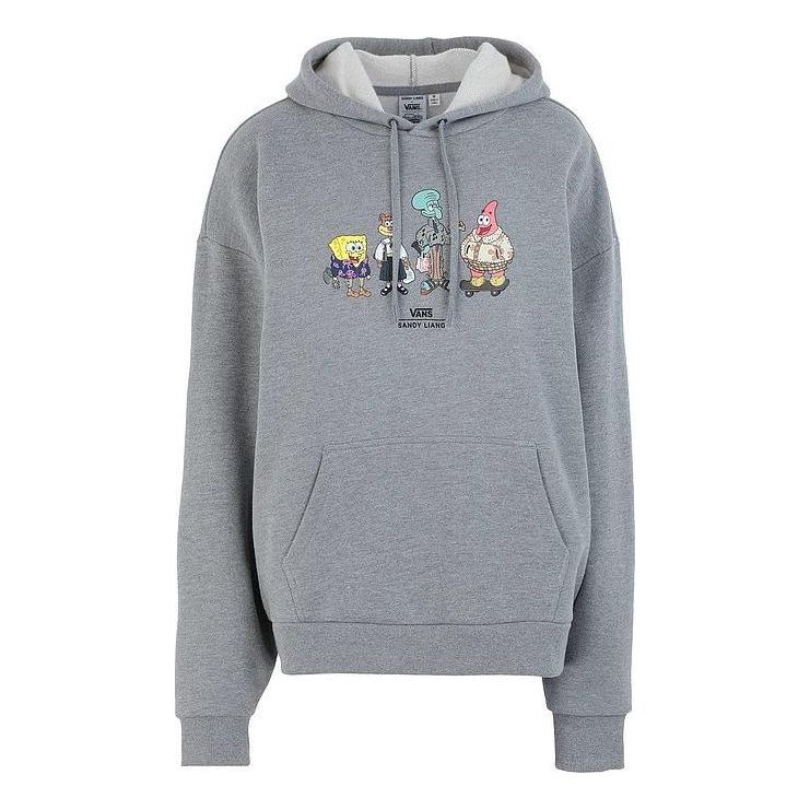 (WMNS) Vans Sandy Liang x SpongeBob Oversized Hoodie 'Grey' VN0A5GYYGRH