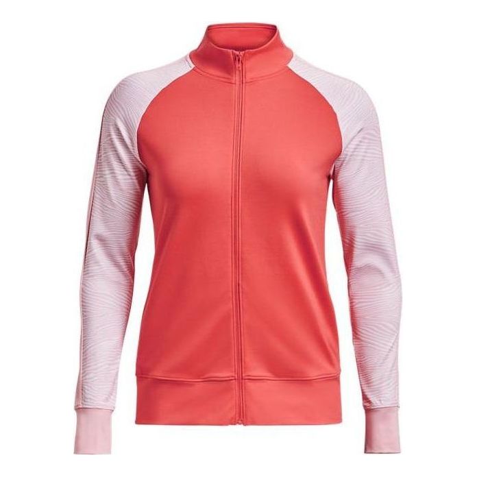 (WMNS) Under Armour Storm Midlayer Full Zip Jacket 'Pink Orange' 1377331-690