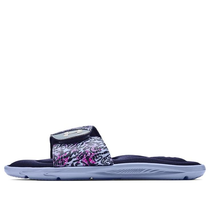 (WMNS) Under Armour Ignite VI Graphic Strap Slides 'Blue Purple' 3024453-400