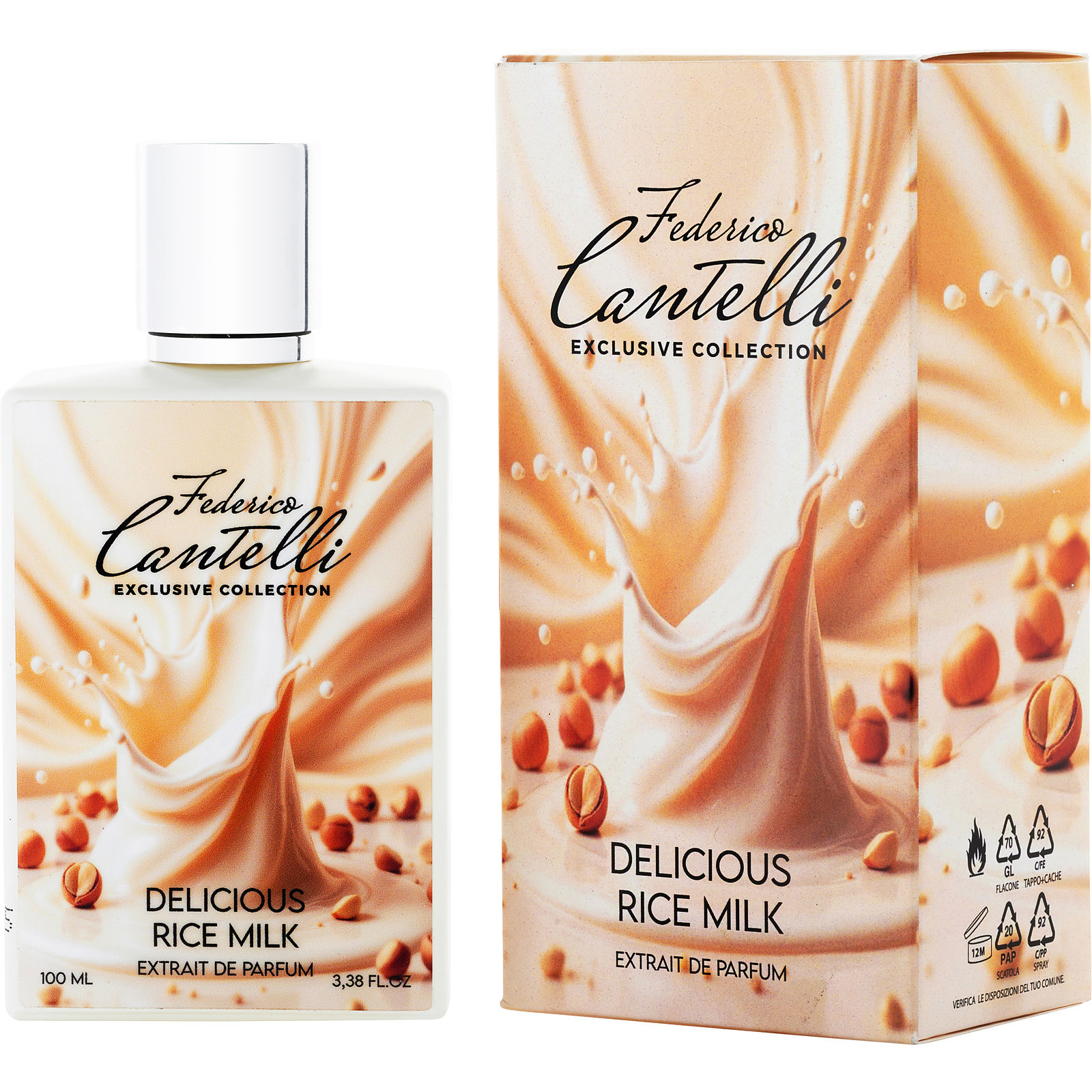 Federico Cantelli Delicious Rice Milk Extrait De Parfum Spray 3.38 oz - Үнэртэй ус