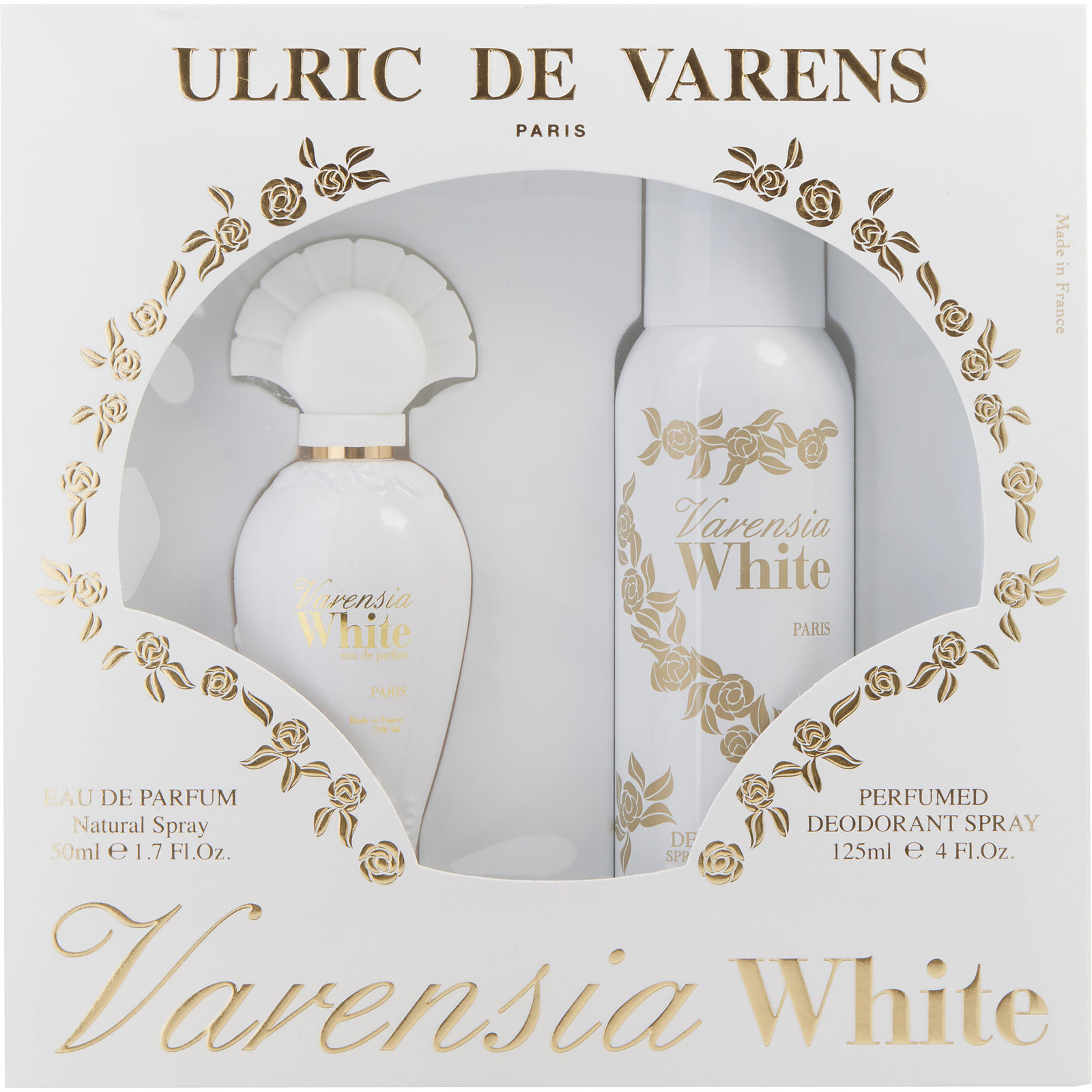 Ulric De Varens Varensia White Eau De Parfum Spray 1.7 oz & Deodorant Spray 4.2 oz - Үнэртэй ус