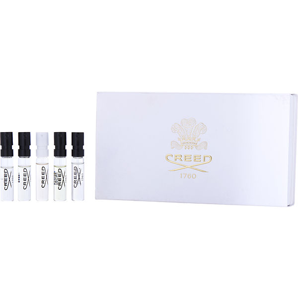 Creed Variety 5 Piece Mens Variety: Aventus & Vetiver & Green Irish Tweed & Silver Mountain Water & Millesime Imperial And All Are Eau De Parfum Spray Vials 0.06 oz - Үнэртэй ус