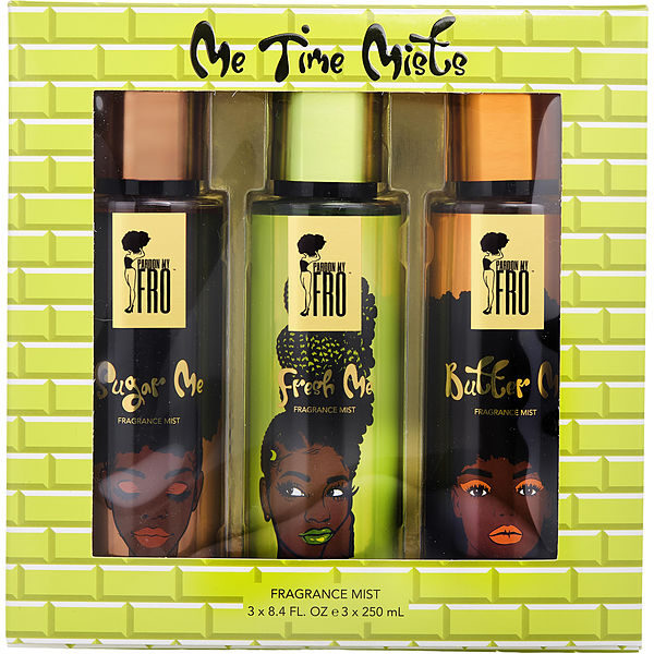 Pardon My Fro Variety Me Time Mists Collection With Butter Me &amp; Fresh Me &amp; Sugar Me And All Are Fragrance Mist 8.4 oz - Үнэртэй ус