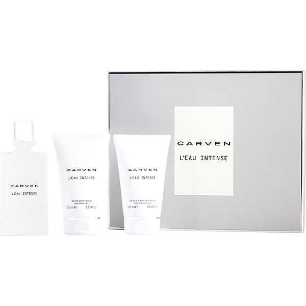 Carven L'Eau Intense Eau De Toilette Spray 3.3 oz & After Shave Balm 3.3 oz & Shower Gel 3.3 oz - Үнэртэй ус