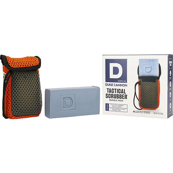 Duke Cannon Midnight Swim Big Ass Brick Of Soap 10 oz & Tactical Scrubber - Үнэртэй ус