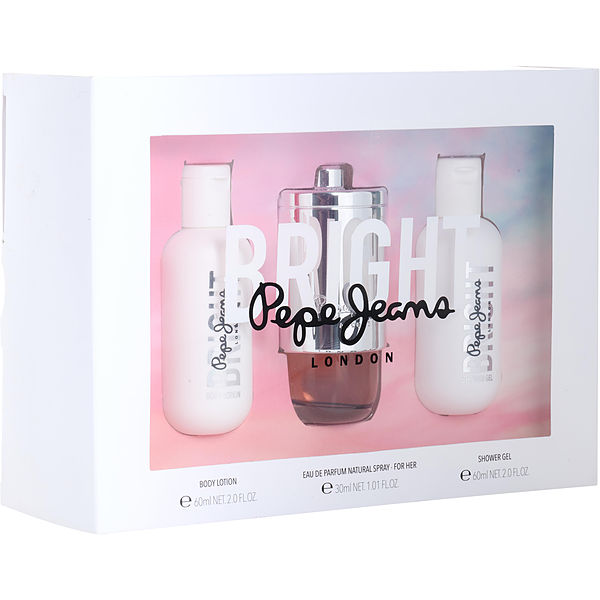 Pepe Jeans London Pepe Jeans Bright Eau De Parfum Spray 1 oz & Body Lotion 2.0 oz & Shower Gel 2.0 oz - Үнэртэй ус