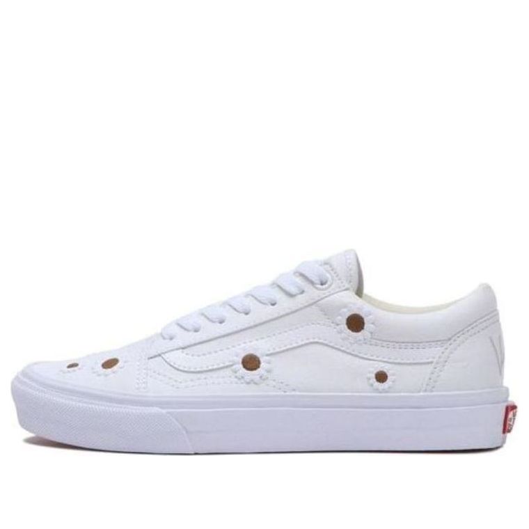 (WMNS) Vans V36CF EMB.F OLD SKOOL 'White Flower' 634461-0001