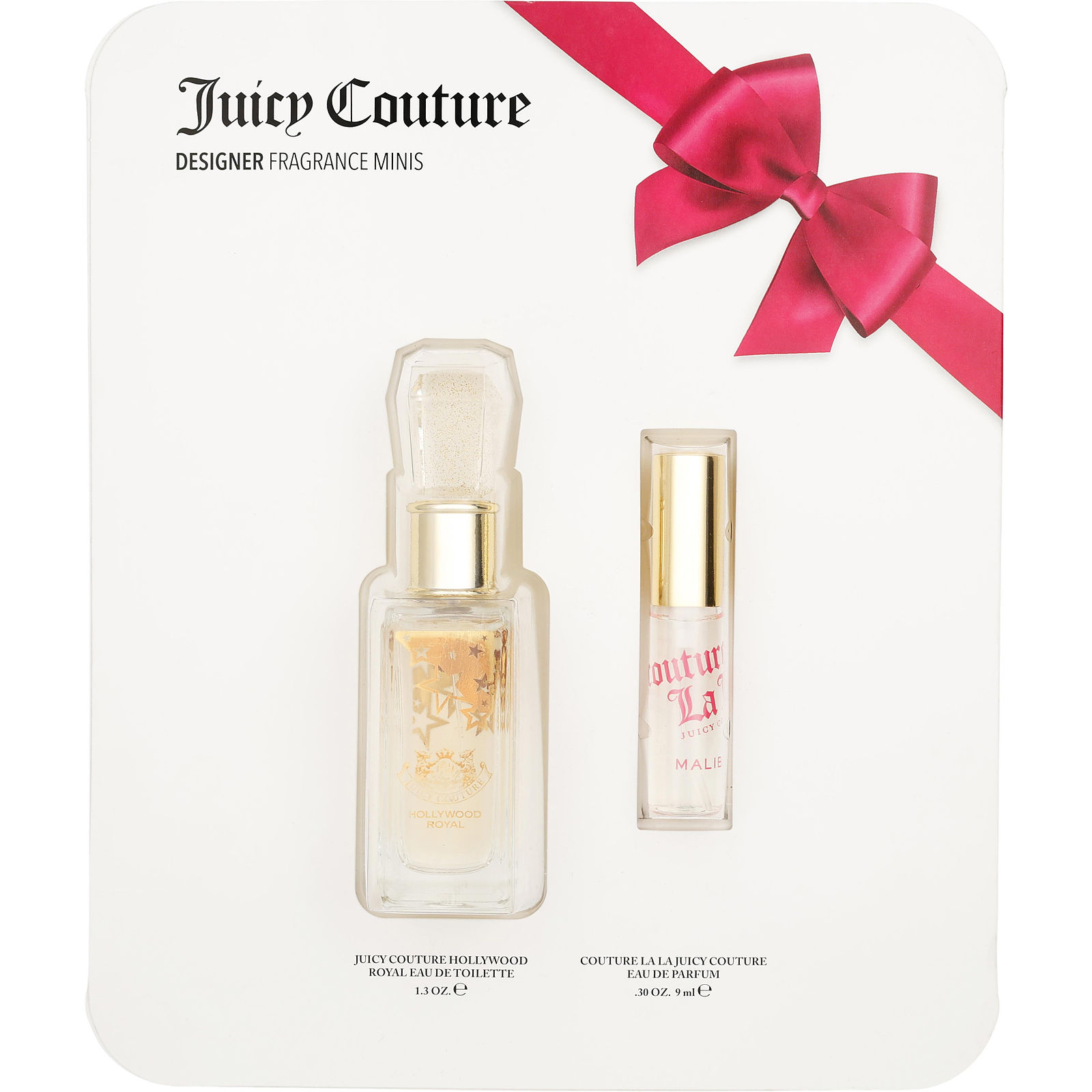 Juicy Couture Variety 2 Piece Womens Variety Juicy Couture Hollywood Royal Eau De Toilette Spray 1.3 oz & Couture La La Malibu Juicy Couture 0.30 oz Mini - Үнэртэй ус