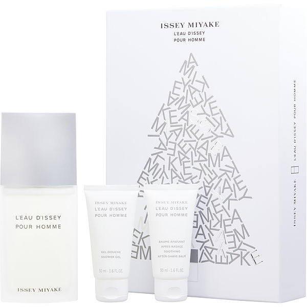 Issey Miyake L'Eau d'Issey Eau De Toilette Spray 4.2 oz & After Shave Balm 1.6 oz & Shower Gel 1.6 oz - Үнэртэй ус