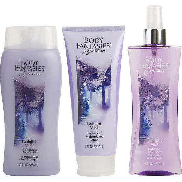 Body Fantasies Twilight Body Spray 8 oz &amp; Body Lotion 7 oz &amp; Body Wash 12 oz - Үнэртэй ус
