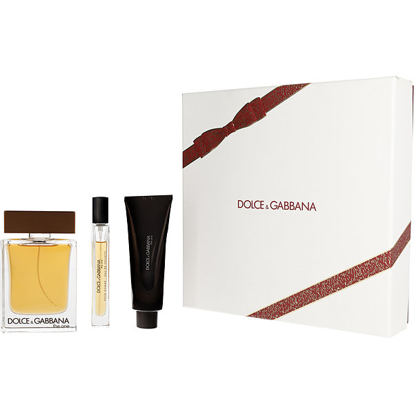 Dolce & Gabbana The One Eau De Toilette Spray 3.3 oz & Shower Gel 1.7 oz & Eau De Toilette Spray 0.33 oz Mini - Үнэртэй ус