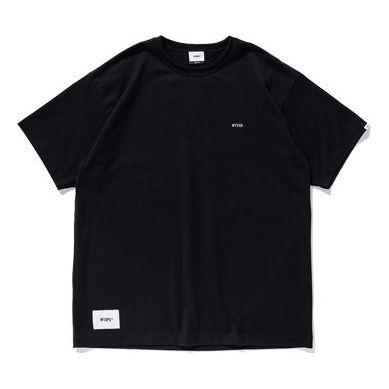 WTAPS Warfare Design SS 04 Tee COPO Round collar Short-sleeve Tee Unisex Black 191ATDT-CSM12