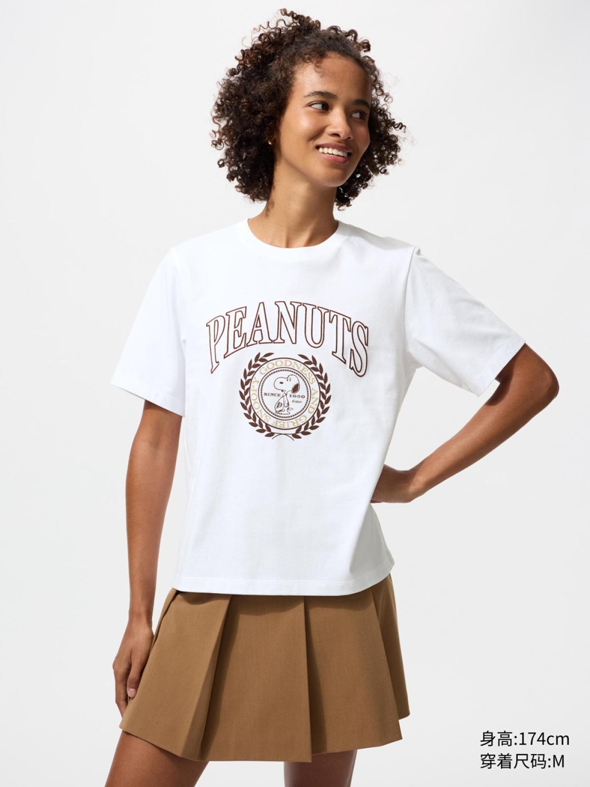 UT PEANUTS принттэй богино ханцуйт футболк