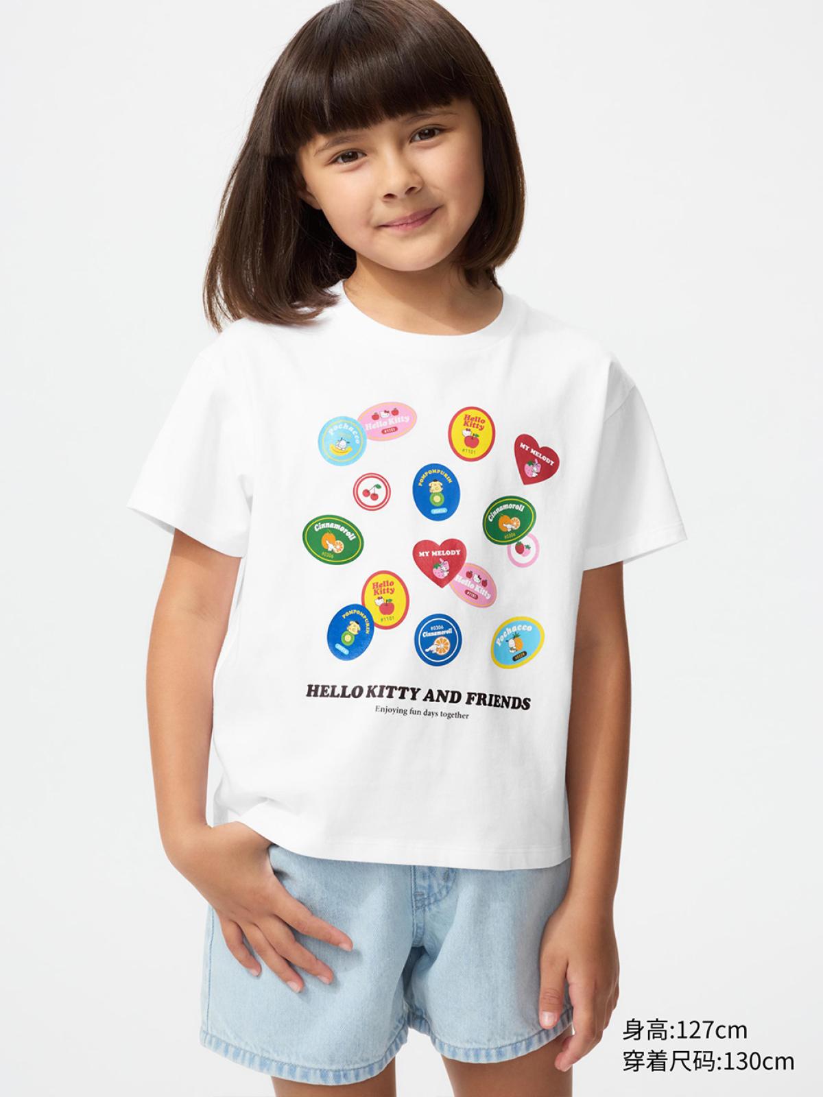 UT SANRIO принттэй богино ханцуйт футболк