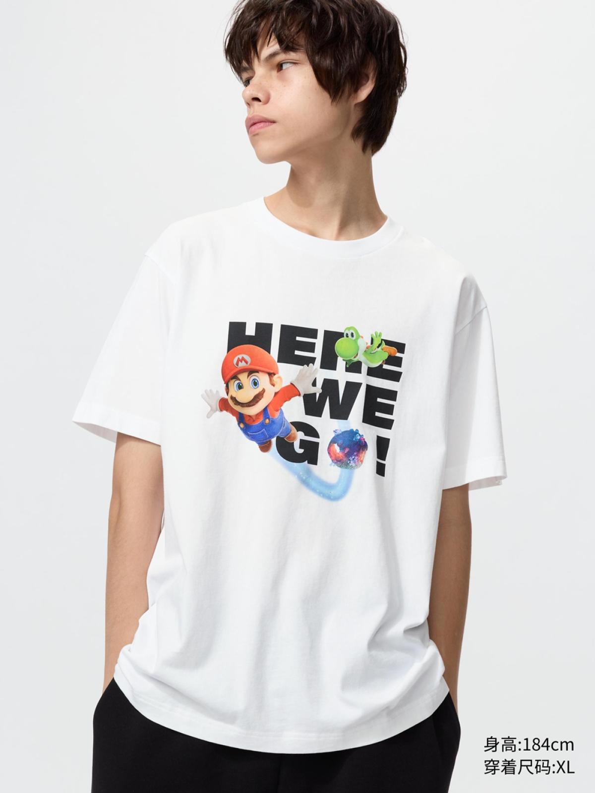 UT Mario Movie принттэй богино ханцуйт футболк